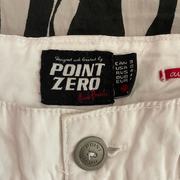 Point Zero Y2k cargo white capris 🤍 - Picture 3 of 3